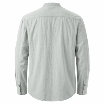 Mito - Men's Ultra Comfortable Band Collar Shirt
