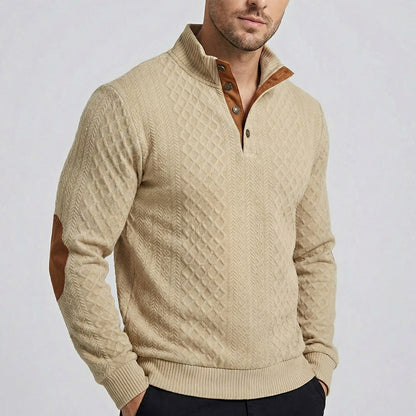 Preston - Men's Classic High Collar Pullover