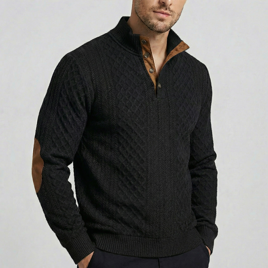 Preston - Men's Classic High Collar Pullover