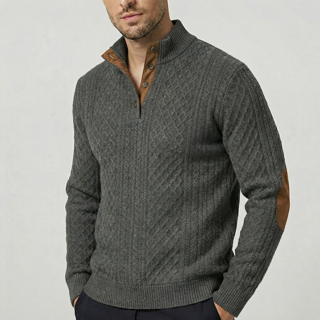 Preston - Men's Classic High Collar Pullover